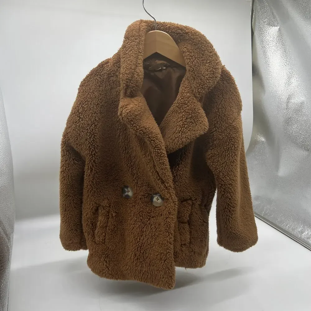 Jessica Simpson Plush Teddy Faux Fur Jacket Size 4T